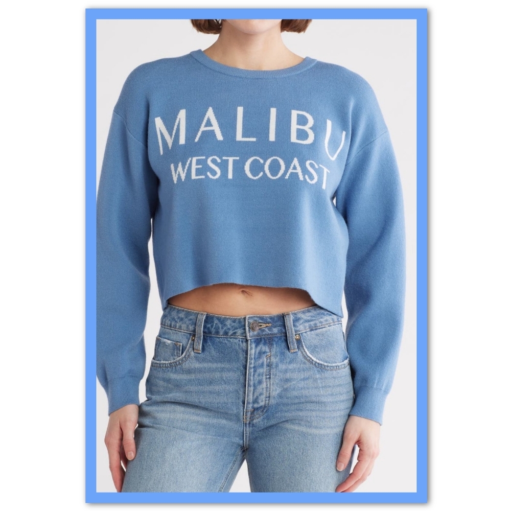 VIGOSS MALIBU CROP PULLOVER SWEATER